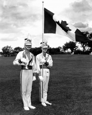 Dave Kirton (Left) and John Kirton, York Lions (around 1965-66)
Dave plays mellophone in the Alumni Corps
Keywords: 1965