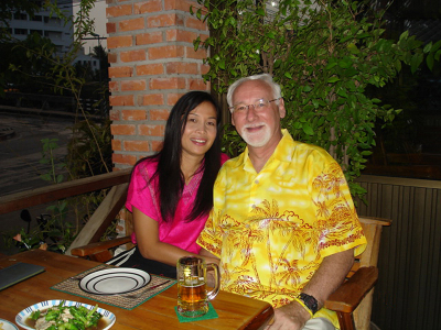 Dave Kirton & his wife, Nong, at home in Thailand (2007)
Photo submitted by Dave Kirton
Keywords: 2007