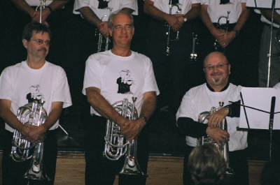 Ed Wilson, Mike Lang & John Petti, taken at DOCA Zack Night II Oct. 29, 2005
Keywords: 2005