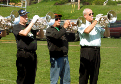 Bill Kane, Ron Cottrell, Mike Lang at Rehearsal (Simcoe, 2008)
Photo by Doug Smith
Keywords: 2008