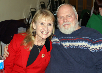 Rick and Cindy Tracey, Belated Christmas party (Jan. 2008)
Photo by Tom Mellors
Keywords: 2008