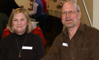 Edith O'Halloran, Gord's wife, and Barry Bell (Jan. 2008)
Photo by Tom Mellors
Keywords: 2008