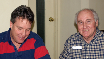 Pat & Ron Cottrell's son and Gord O'Halloran
Photo by Tom Mellors
