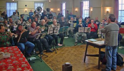 Optimists Alumni performing for our guests ( Christmas Party, 2005)
Photo by Frank Rood
Keywords: 2005