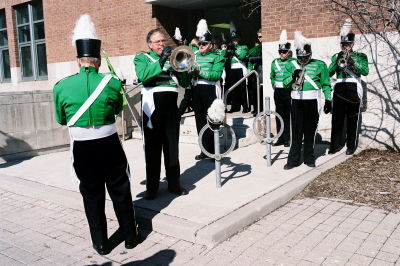 Warming up for the St Patrick's Day Parade (2008)
Photo by Eric McConachie
Keywords: 2008