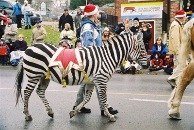Santa Claus parade (Bowmanville, 2005)
Photo submitted by Susan Roberts
Keywords: 2005