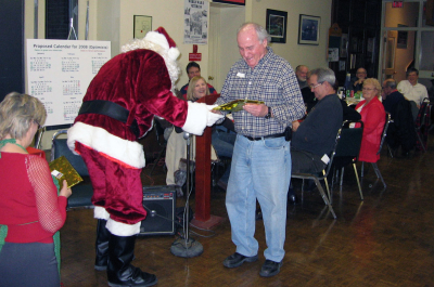 Santa  and Gord O'Halloran, January Party (2008)
Photo submitted by Phil Hennings
Keywords: 2008