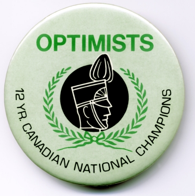 Toronto Optimists 1972 button (12 Nationals)
Submitted by Al Hester
Keywords: 1972 button