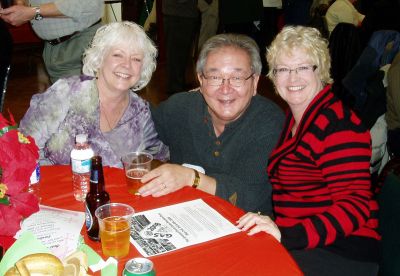 Ron Chong with Denise & Carol Tierney: January Party (2008)
Photo by Jan Burgess
Keywords: 2008