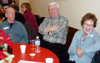 Al Miller, Jim Dwyer and Jim's wife, January Party (2008)
Photo by Jan Burgess
Keywords: 2008