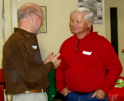 Barry Bell and Don White, January Party (2008)
Photo by Jan Burgess
Keywords: 2008