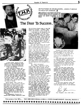1990: Article by Paul Thompson
Submitted by Terry Sweeney
