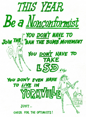 "non-conformist" poster (1967?)
created by Don Daber
Keywords: 1967