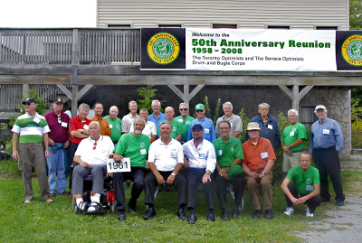 Members of the 1961 Toronto Optimists (Reunion 2008)
Photo by Peter McCusker
Keywords: 2008 2008 1961
