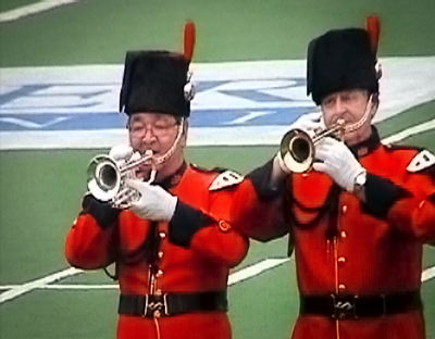 L-R: Ron Chong and Bogo Avsec of Toronto Signals (and Optimists Alumni)
From video footage submitted by Bryan Buttigieg
