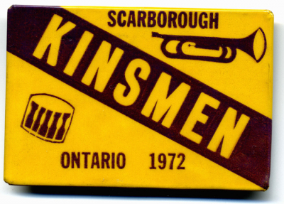 Scarborough Kinsmen button
Submitted by Al Hester
Keywords: button