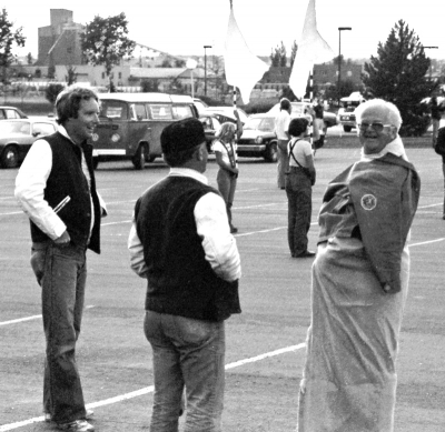 Ric Brown, Wolfgang Petschke and Al Tierney at Seneca Optimists rehearsal (1976)
Photo by Bob Carell
Keywords: 1976