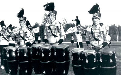 Dave Woodcock, Jim Kane, Rod Hoffman, Seneca Congas (1977)
Photo by Doug Smith
Keywords: 1977
