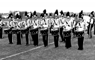 Seneca Optimists' Snares (dress rehearsal in Flesherton, 1977)
Photo by Doug Smith
Keywords: 1977