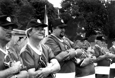 Joe, Ron, Steve, Tom, Terry Warburton, Gary (Optimists Reunion, 2003)
Photo taken by Eric McConachie
Keywords: 2003