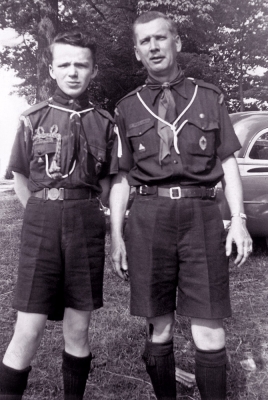 L-R: Jim Patten and Mr Baggs (1953)
Submitted by Jim Patten
Keywords: 1953