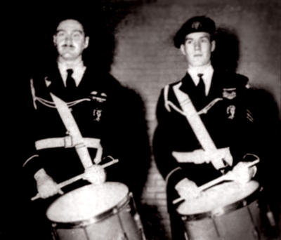 Lt D. F. McIntyre and Lorne Ferrazzutti (Western Tech, 1955)
Photographer Unknown
Keywords: 1955