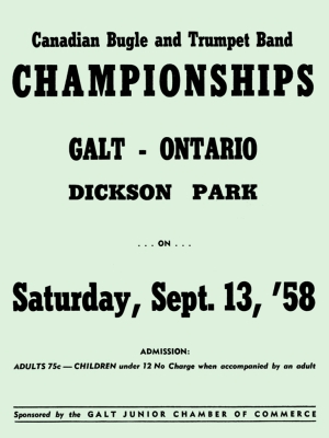 Poster for the 1958 Canadian Nationals at Dickson Park in Galt
Submitted by Phil Hennings
Keywords: 1958