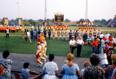 Archer-Epler and Preston Scout House (with a bit of Skyliners) on rereat (Roosevelt Stadium, Dream, 1960)
Photo by Don Daber
Keywords: 1960