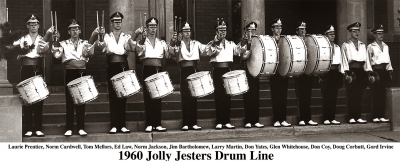 Jolly Jesters drumline (1960)
Submitted by Tom Mellors
Keywords: 1960