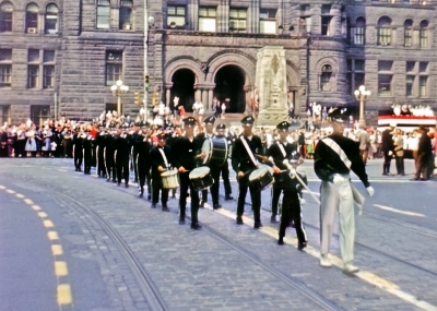 Bantam Optimists march down Bay Street (1960)
Photo by Don Daber
Keywords: 1960