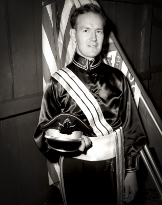 Lorne Ferrazzutti in his Jesters uniform (Kitchener, 1962)
Photo by Don Daber
Keywords: 1962