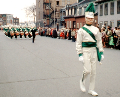 Ivor Bramley followed by Jim McConkey and the Toronto Optimists (Quebec City, April, 1962)
Photo by Don Daber
Keywords: 1962