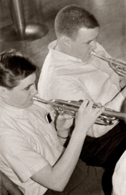 Doug MacKenzie and John Shearer (Rehearsal, 1964)
Photo by Don Daber
Keywords: 1964