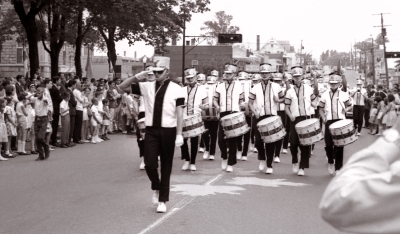 Toronto Optimists in summer parade uniforms (St Jerome, QC, 1964)
Photo by Don Daber
Keywords: 1964