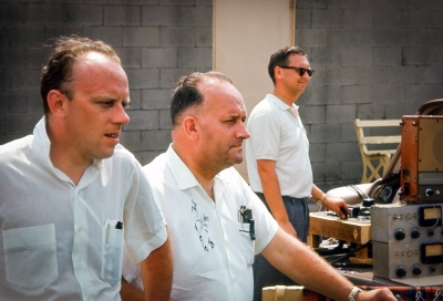 Clare Reid, Gord Robinson and Graham Gordon (movie of corps, Hamilton, 1965)
Photo by Don Daber
Keywords: 1965