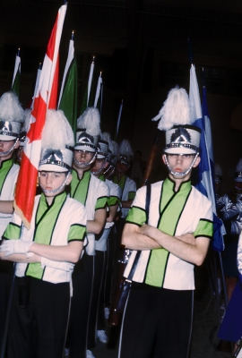 Larry Greenwood on right, Members of Toronto Optimists competitive guard (Guard Competition, 1966)
Photo by Don Daber
Keywords: 1966