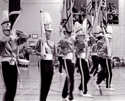 Toronto Optimists Guard in competition (St Mike's, 1971)
Photo by Don Daber
Keywords: 1971