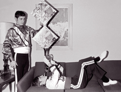 George Nasello and someone from Del playing around during a photo shoot for the Shriners (1971)
Photo by Don Daber
Keywords: 1971