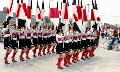 LaSalle Cadets Colour Guard (Ajax parade, 1973)
Photo by Eric McConachie
Keywords: 1973