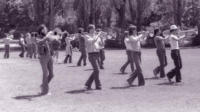 LaSalle Cadets rehearsing (HMCS Carleton at Dows Lake, Ottawa, 1973)
Photo by Eric McConachie
Keywords: 1973
