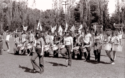LaSalle Cadets rehearsing (HMCS Carleton at Dows Lake, Ottawa, 1973)
Photo by Eric McConachie
Keywords: 1973