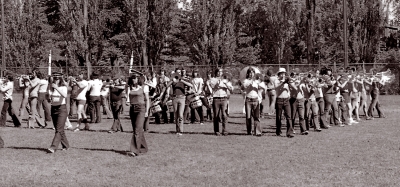 LaSalle Cadets rehearsing (HMCS Carleton at Dows Lake, Ottawa, 1973)
Photo by Eric McConachie
Keywords: 1973