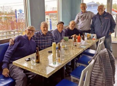 A few guys at a recent lunch (Port Perry, Nov 14, 2024)
L-R: Phil Hennings, Mel Dey, Howie Davies, Joe Gianna, Ross Cation and Terry McKolskey
Keywords: 2024