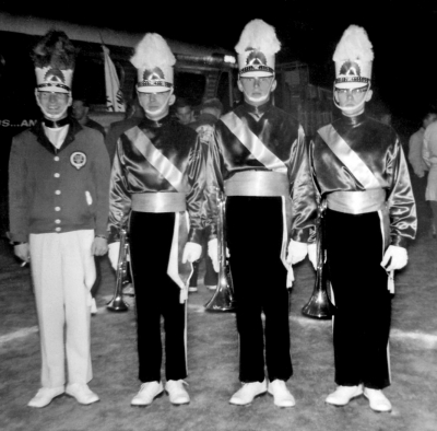 Barry Bell, Jim Patten, Henry Beben and Warren Mills (1960?)
Submitted by Jim Patten
Keywords: 1960