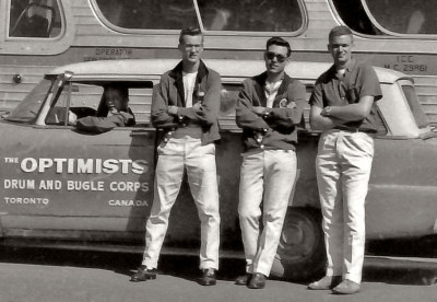 Glenn Copp (wheel man), Mel Dey, Joe Gianna and Bob Brown (about 1961)
Photo by Don Daber (Submitted by Vern Reid)
Keywords: 1961