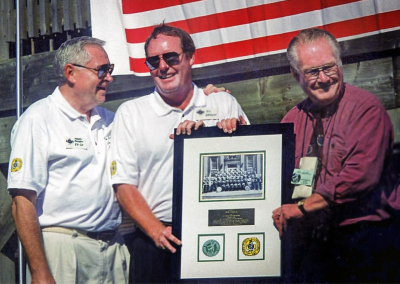 Henry Beben, Ric Brown and Don Daber (Optimists Reunion, 1998)
Submitted by Jim Patten
Keywords: 1998