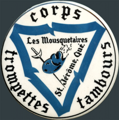 Button for Les Mousquetaires of St Jérôme, QC
Submitted by John Shearer
Keywords: button