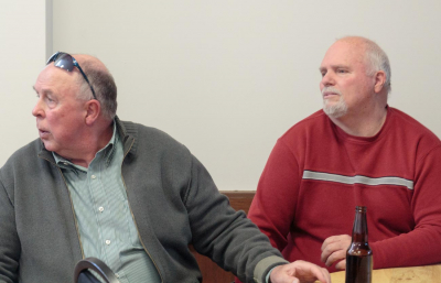 Rick Shearer and Rick Tracey (Remembering Paul Thompson, 2015)
Photograph by Bob Carell
Keywords: 2015
