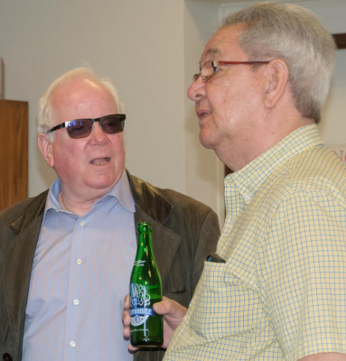 Paul J Paterson and Ron Chong (Remembering Paul Thompson, 2015)
Photograph by Eric McConachie
Keywords: 2015