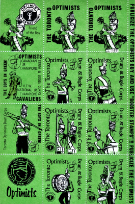 Toronto Optimists stickers (created by Don Daber)
Submitted by Cheryl Upfold
